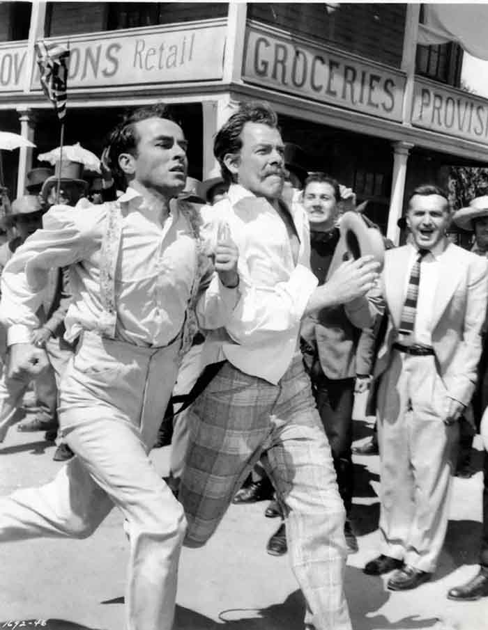 Christopher Riordan and Montgomery Clift in the film Raintree County.