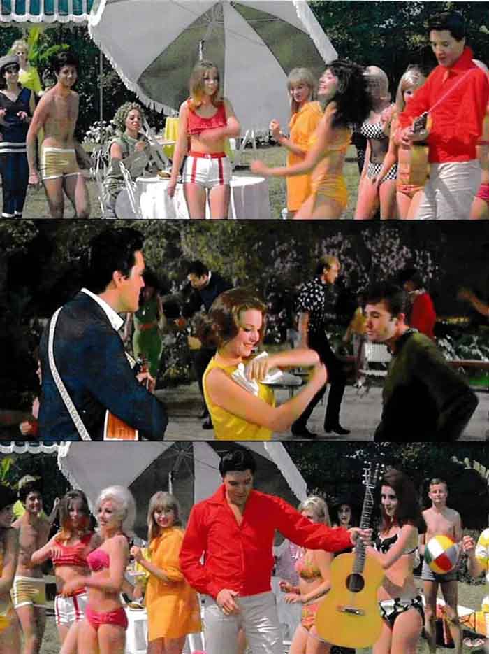 Christopher Riordan and Elvis Presley in the film Spinout.
