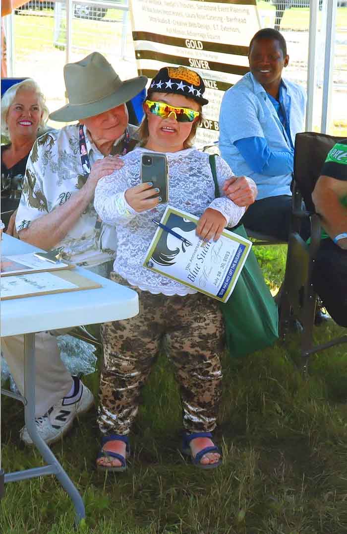CHRISTOPHER reunited with COLLEEN, whom he met at a previous festival.