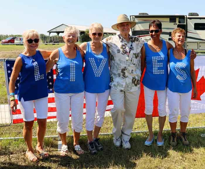 CHRISTOPHER with the E-L-V-I-S ladies