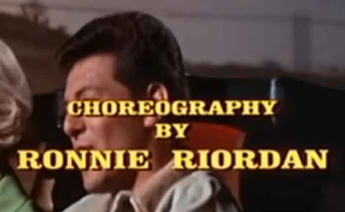 Choreography by Ronnie Riordan credit card, Fireball 500 (1966)