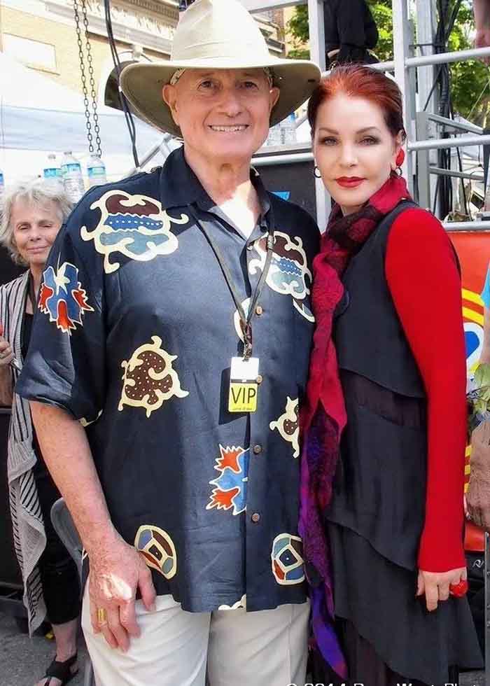 Christopher Riordan and Priscilla Presley