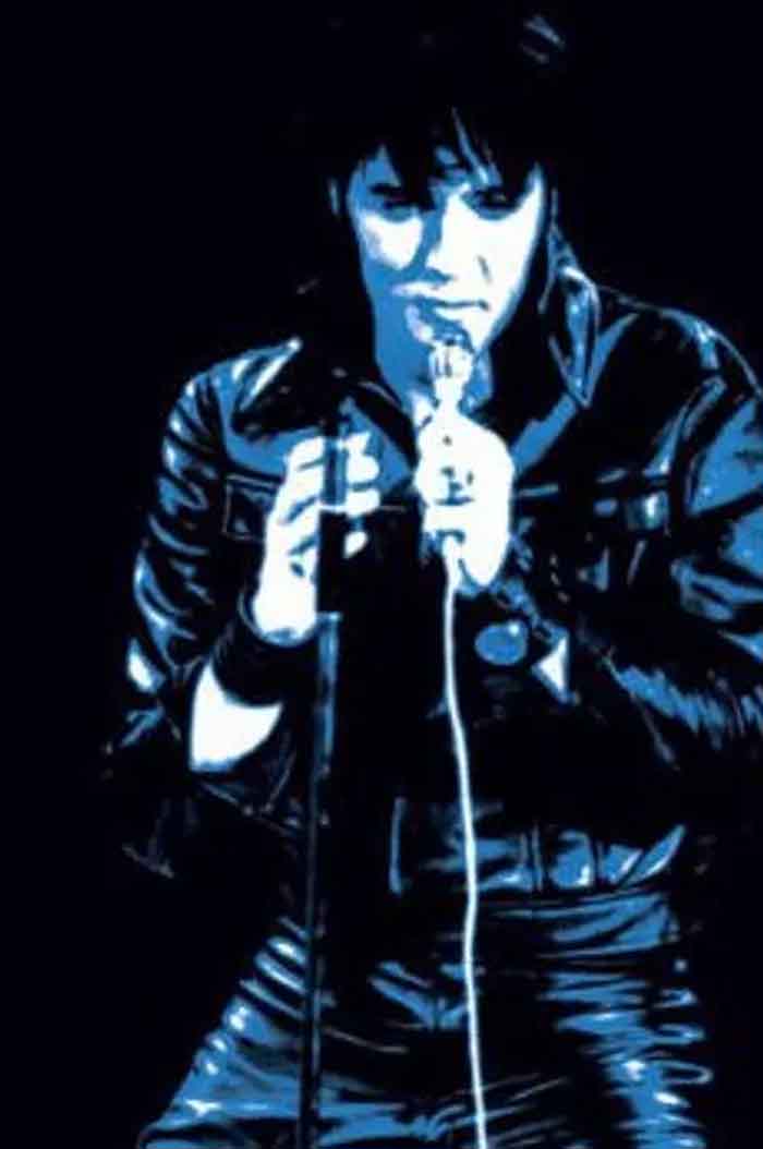 Christopher Riordan on the set of ELVIS, The '68 Comeback Special