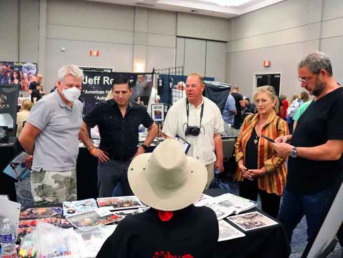 Christopher's table at the show