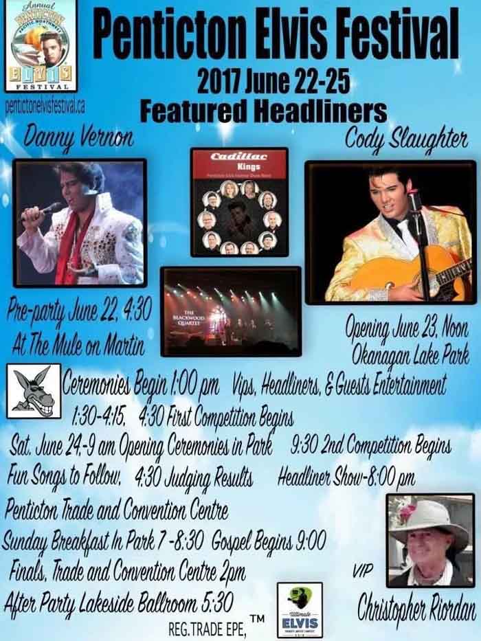 Poster for Penticton Elvis Festival 2017