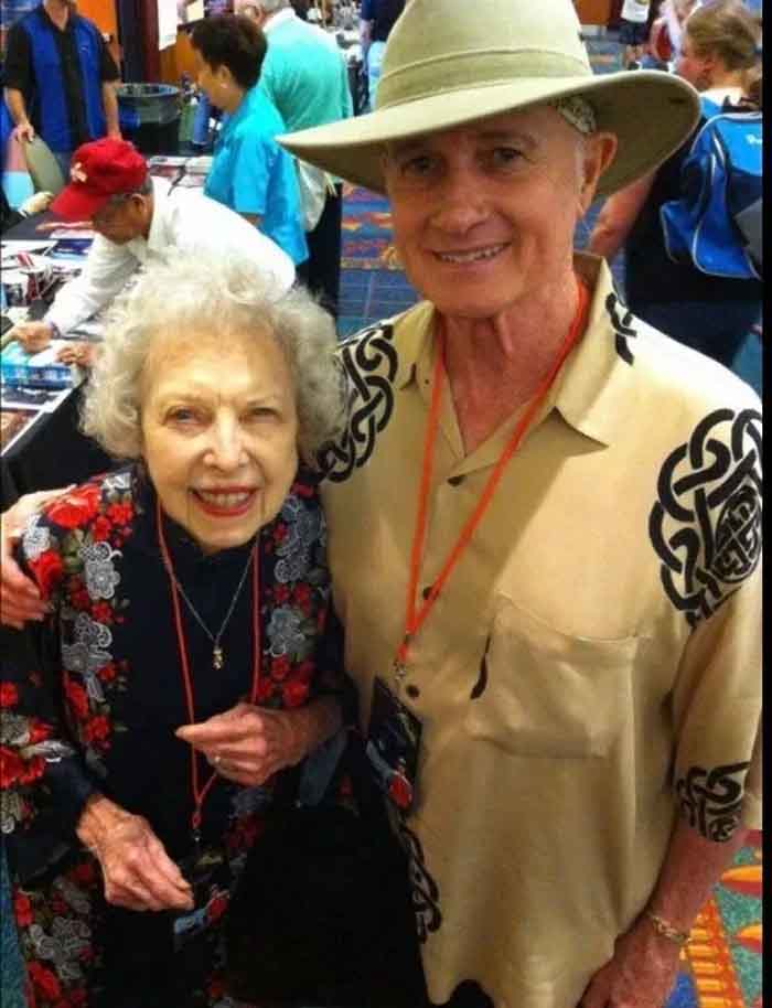 Christopher Riordan with Carla Laemmle