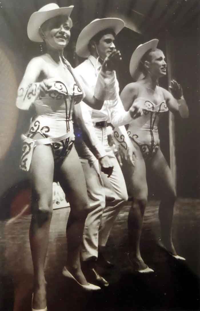 Christopher in cast photo from Gotta Get To Vegas