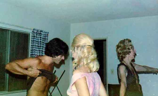 Christopher Riordan at a party in the late 1960s