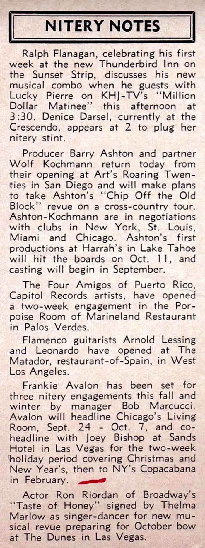 Christopher Riordan trade announcement of Las Vegas Show Gotta Get To Vegas