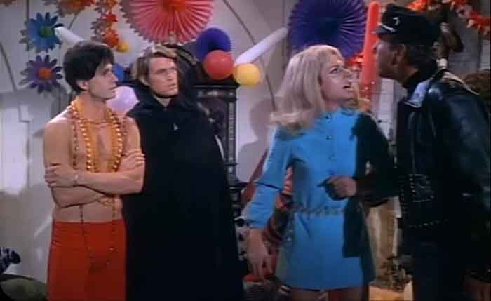 Christopher, Larry Casey, Trigg Kelly and Tony Epper in a scene from the movie